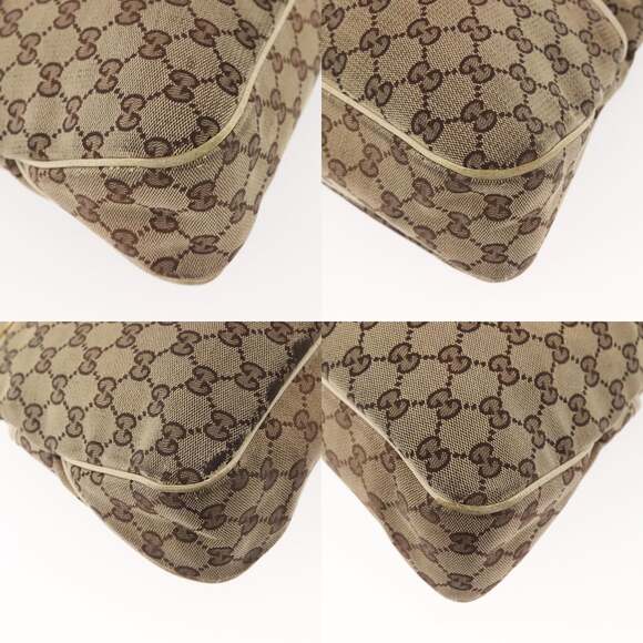 GUCCI GG Canvas Tote Bag Beige Gold - Picture 10 of 12